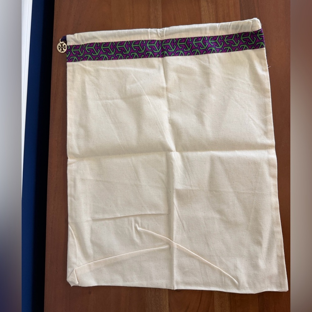 Tory Burch Cream Drawstring Dust Bag 18” x 14”